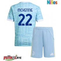 Camiseta Juventus Weston McKennie #22 Visitante Equipación para niños 2025-26 manga corta (+ pantalones cortos)